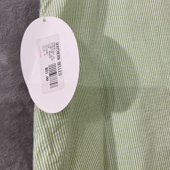 Mulberry St. Dress Little Girls Size 4 Jumper Dress Appliqué’ Turtles NWT! USA - Picture 3 of 9